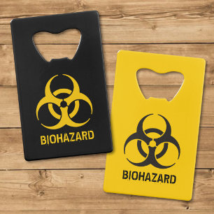 Biohazard Icon Credit Card Bottle Opener