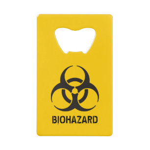 Biohazard Icon Credit Card Bottle Opener