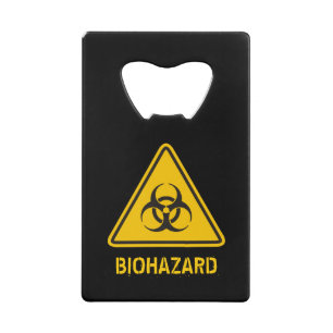 Biohazard Icon Credit Card Bottle Opener