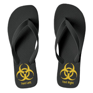 Biohazard Icon Flip Flops
