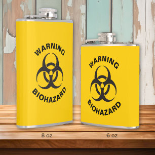 Biohazard Icon Hip Flask