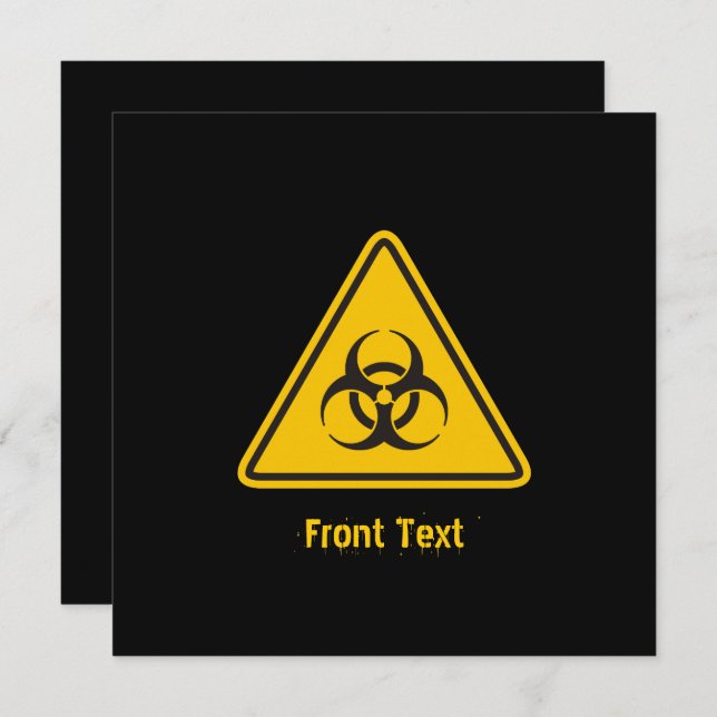 Biohazard Icon Invitation (Front/Back)