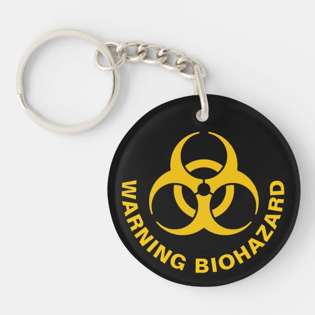 Biohazard Icon Keychain (Front)