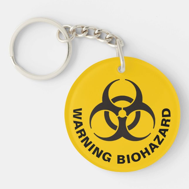 Biohazard Icon Keychain (Front)