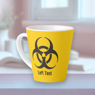 Biohazard Icon Latte Mug