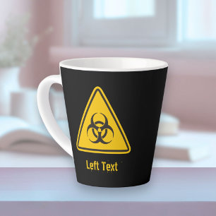 Biohazard Icon Latte Mug