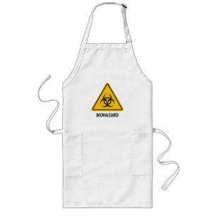 Biohazard Icon Long Apron