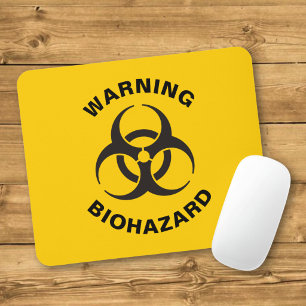 Biohazard Icon Mouse Pad