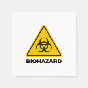 Biohazard Icon Napkin