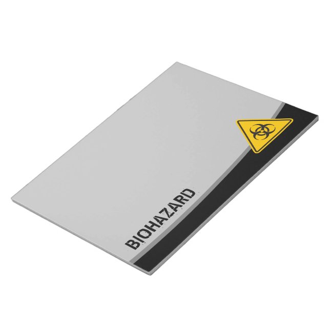 Biohazard Icon Notepad (Angled)