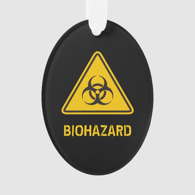 Biohazard Icon Ornament (Front)
