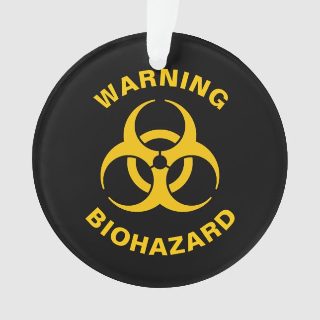 Biohazard Icon Ornament (Front)
