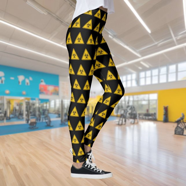 Biohazard Icon Pattern Leggings (Creator Uploaded)