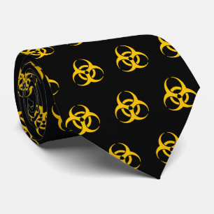 Biohazard Icon Pattern Tie