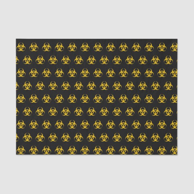 Biohazard Icon Pattern Tissue Paper (Front)