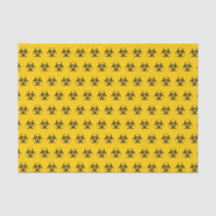 Biohazard Icon Pattern Tissue Paper