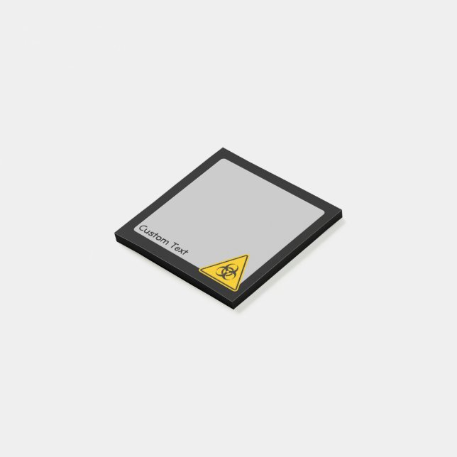 Biohazard Icon Post-it Notes (Angled)
