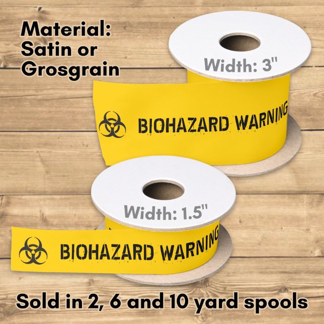 Biohazard Icon Satin Ribbon (Creator Uploaded)