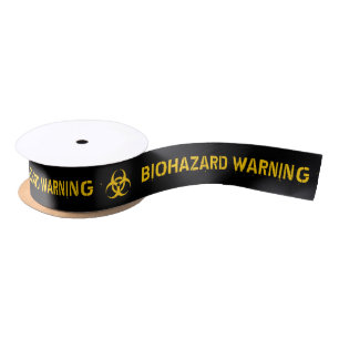 Biohazard Icon Satin Ribbon