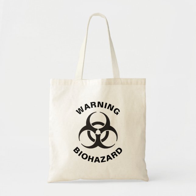 Biohazard Icon Tote Bag (Front)