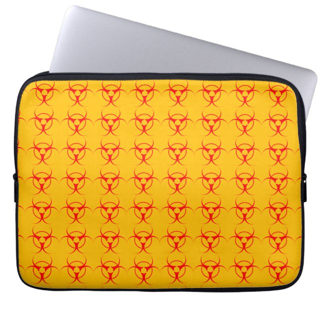 Biohazard Laptop Case Biohazard GMO Laptop Sleeve- (Front)