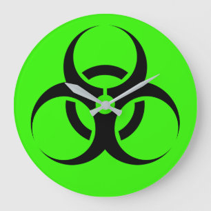 Biohazard Large Clock