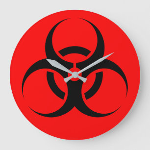 Biohazard Large Clock