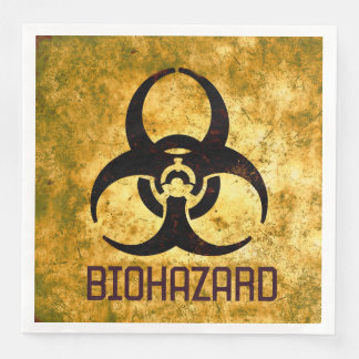 Biohazard sign napkin