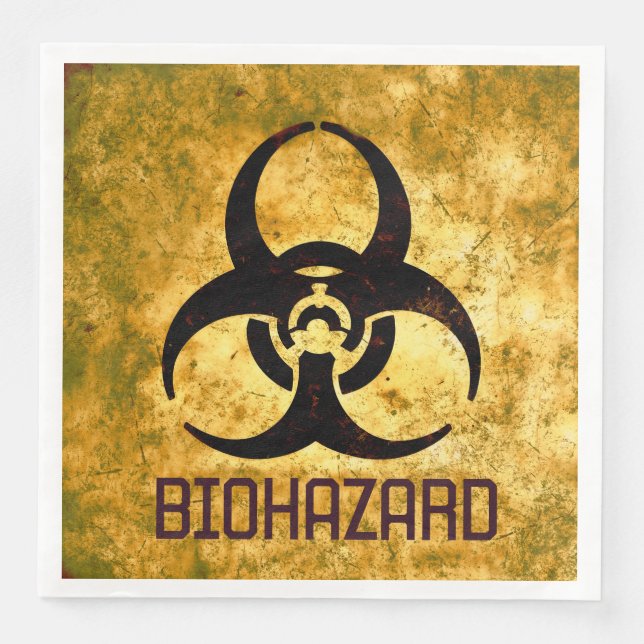 Biohazard sign napkin (Front)
