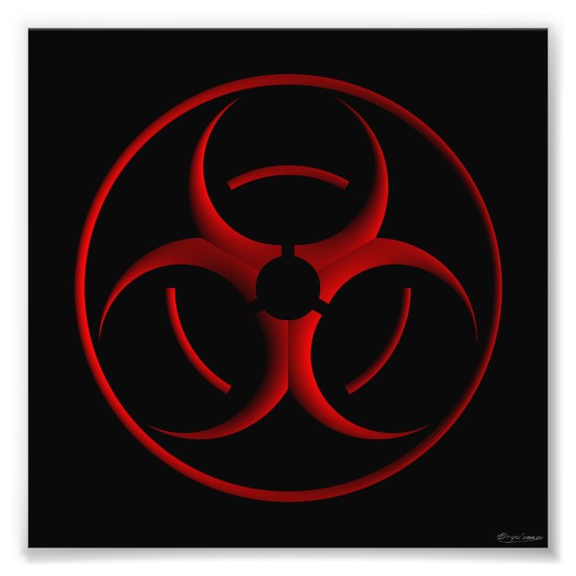 Biohazard sign print (Front)
