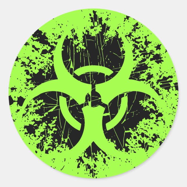 Biohazard -Splat Classic Round Sticker (Front)
