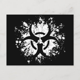 Biohazard -Splat Postcard