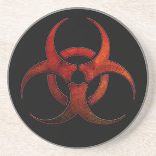 Biohazard Symbol Coaster