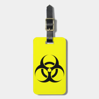 biohazard symbol Luggage Tag