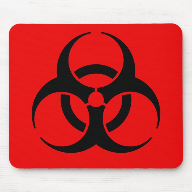 Biohazard Symbol Mouse Pad (Front)