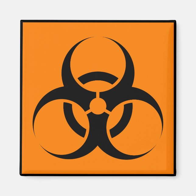 Biohazard Symbol PartyTime Wine Cheese Dinner Magnet (Front)