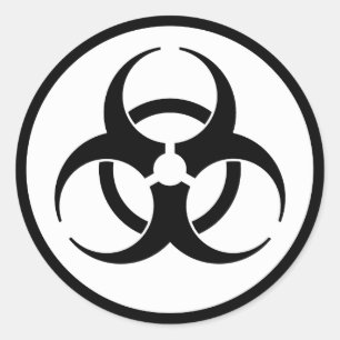 Biohazard Symbol Sticker