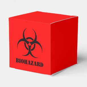 BIOHAZARD Symbol Warning Halloween Props Favor Box