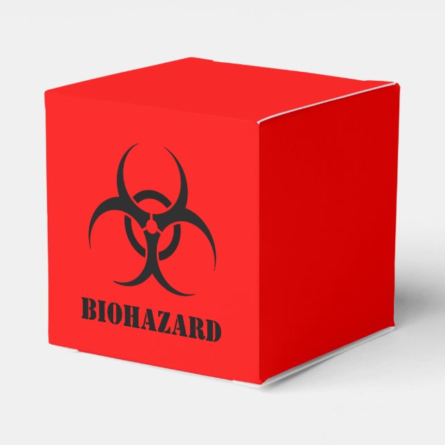 BIOHAZARD Symbol Warning Halloween Props Favor Box (Back Side)