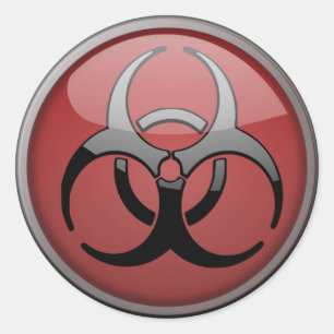 BioHazard Toxic Classic Round Sticker
