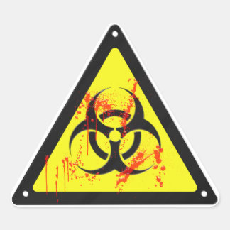 Biohazard Triangle Sticker