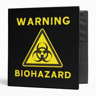 Biohazard Warning Binder