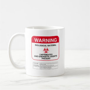 Biohazard Warning Coffee Mug (Rounded)