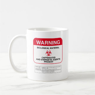 Biohazard Warning Coffee Mug (Rounded)