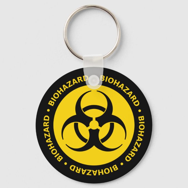 Biohazard Warning Keychain (Front)