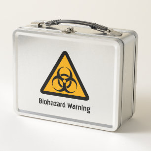 Biohazard Warning Metal Lunch Box