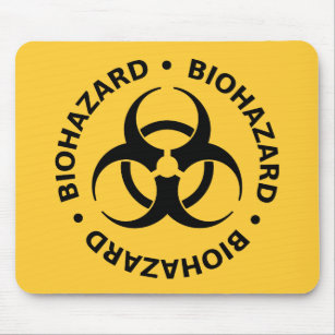 Biohazard Warning Mouse Pad