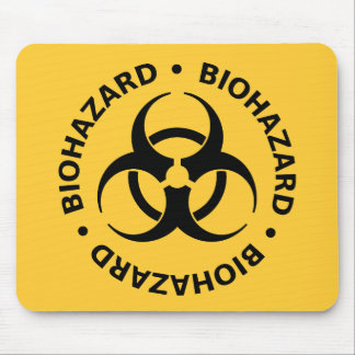Biohazard Warning Mouse Pad