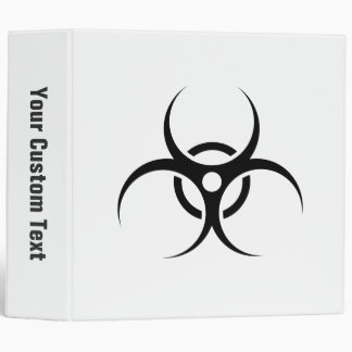 Biohazard Warning Symbol Binder