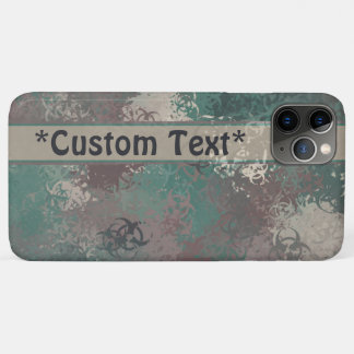 Biohazard Woodland Camo Phone Case w/ Text